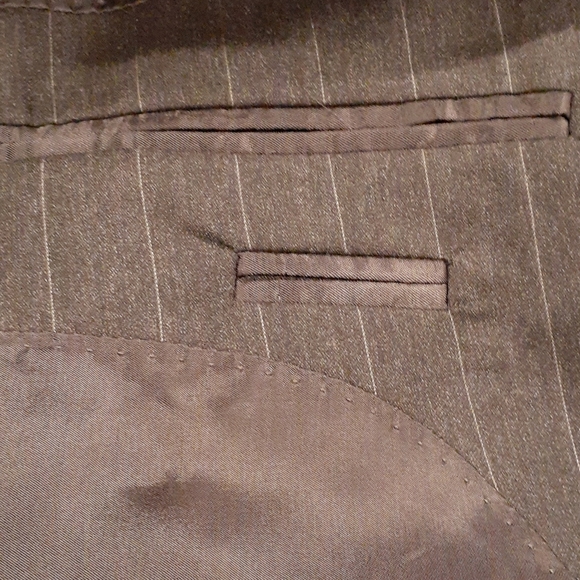 Men Pin Striped Suit by Jo's A Banks  46 R - Picture 4 of 11
